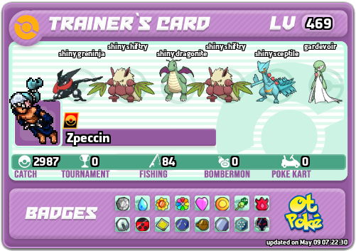 Zpeccin Card otPokemon.com