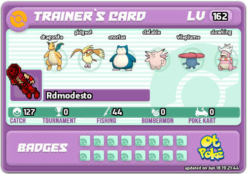 Rdmodesto Card otPokemon.com