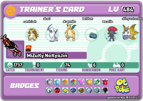 MiZuKy NoKyoJin Card otPokemon.com