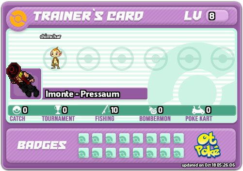 Imonte - Pressaum Card otPokemon.com