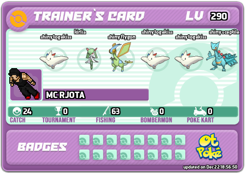 MC RJOTA Card otPokemon.com