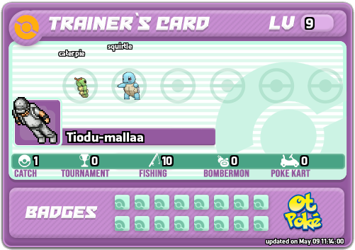 Tiodu-mallaa Card otPokemon.com
