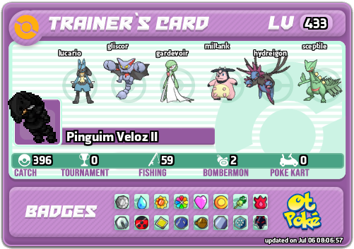 Pinguim Veloz II Card otPokemon.com