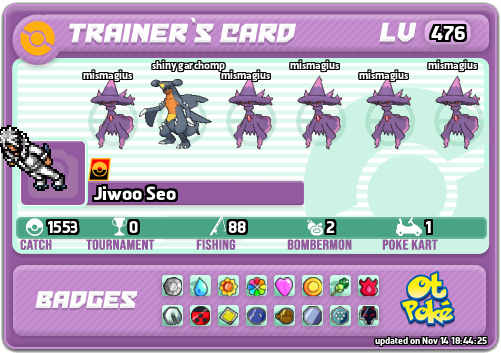 Jiwoo Seo Card otPokemon.com