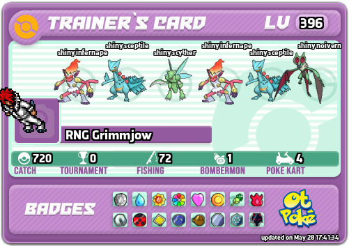 RNG Grimmjow Card otPokemon.com