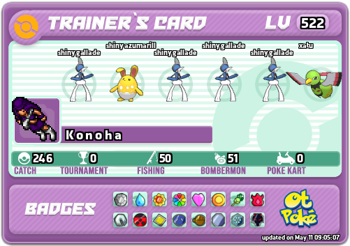 K o n o h a Card otPokemon.com