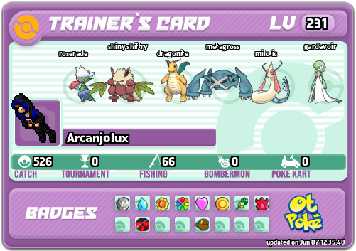 Arcanjolux Card otPokemon.com