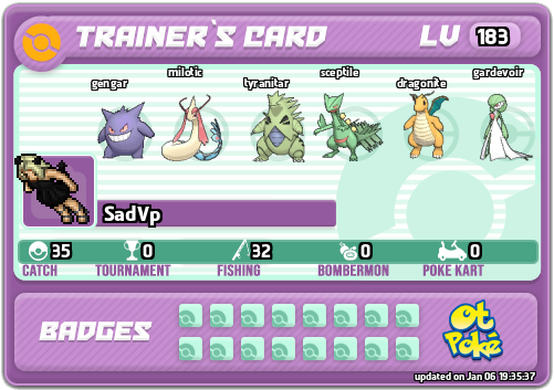 SadVp Card otPokemon.com