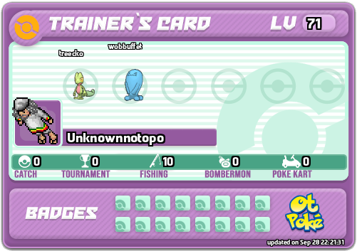 Unknownnotopo Card otPokemon.com