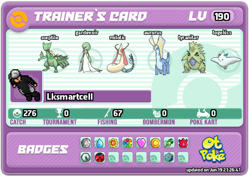 Lksmartcell Card otPokemon.com