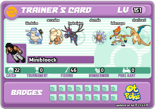 Minibloock Card otPokemon.com