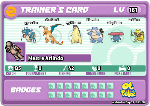 Mestre Arlindo Card otPokemon.com