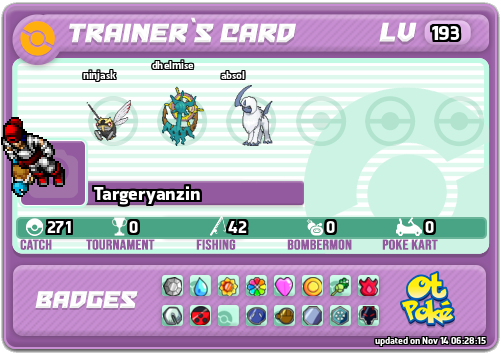 Targeryanzin Card otPokemon.com