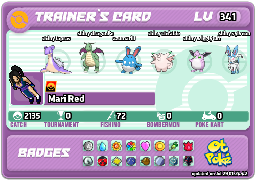 Mari Red Card otPokemon.com