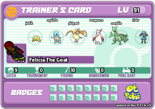 Felicia The Goat Card otPokemon.com