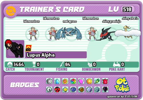 Lupus Alpha Card otPokemon.com