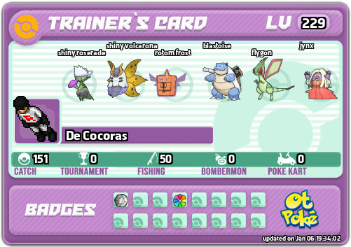 De Cocoras Card otPokemon.com