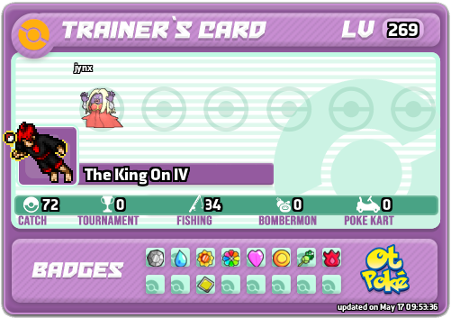 The King On IV Card otPokemon.com