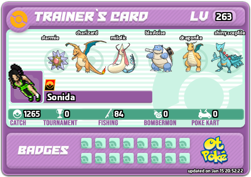 Sonida Card otPokemon.com