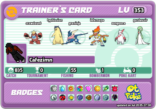 Cafezimn Card otPokemon.com