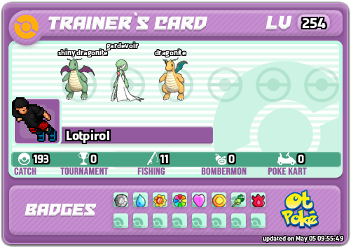 Lotpirol Card otPokemon.com
