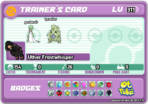 Uther Frostwhisper Card otPokemon.com