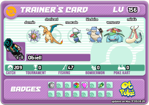 Obiell Card otPokemon.com
