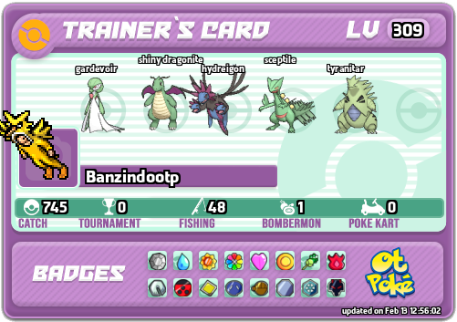 Banzindootp Card otPokemon.com