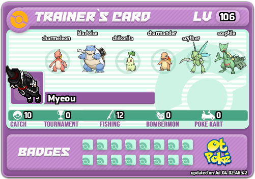 Myeou Card otPokemon.com