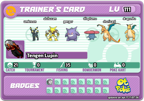 Tengen Lupin Card otPokemon.com