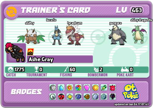 Ashe Gray Card otPokemon.com