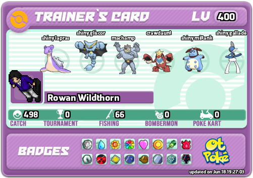 Rowan Wildthorn Card otPokemon.com