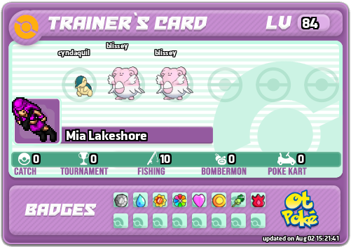 Mia Lakeshore Card otPokemon.com