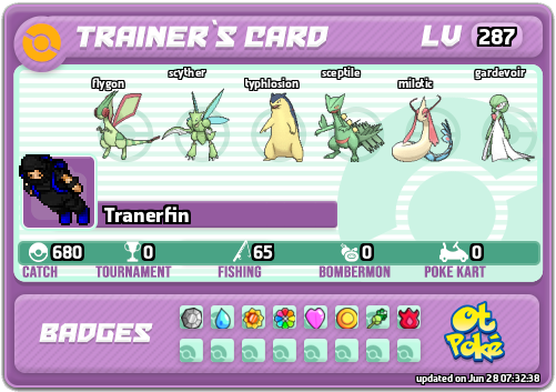 Tranerfin Card otPokemon.com