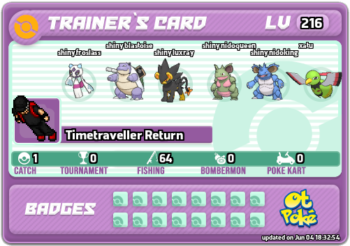 Timetraveller Return Card otPokemon.com