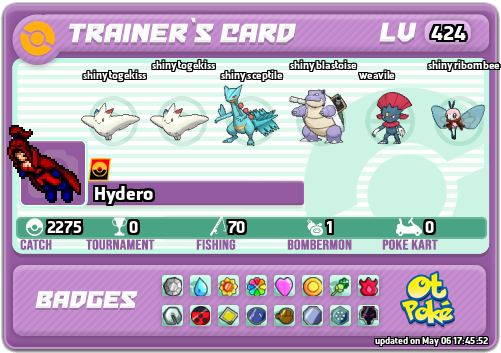 Hydero Card otPokemon.com