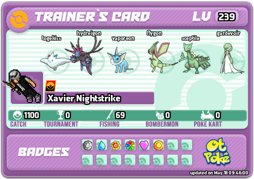 Xavier Nightstrike Card otPokemon.com