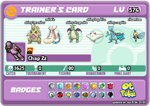 Chap Zz Card otPokemon.com