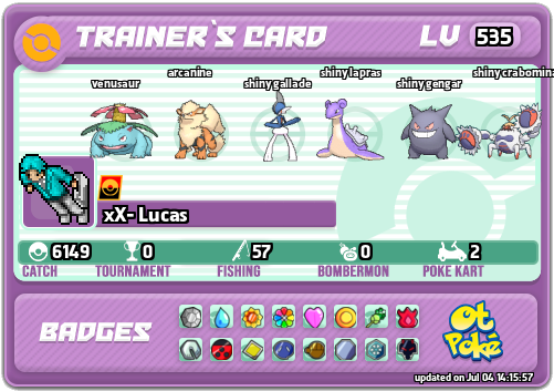 xX- Lucas Card otPokemon.com