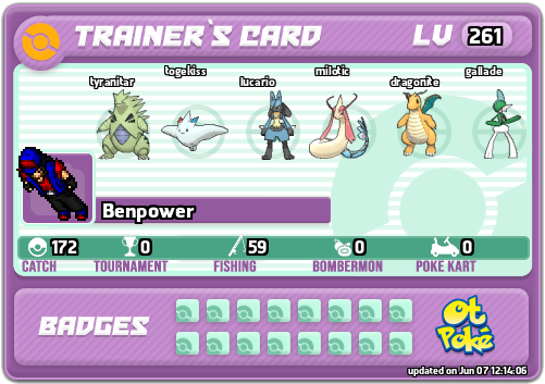Benpower Card otPokemon.com