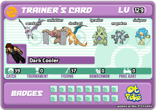Dark Cooler Card otPokemon.com