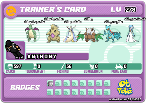 A N T H O N Y Card otPokemon.com