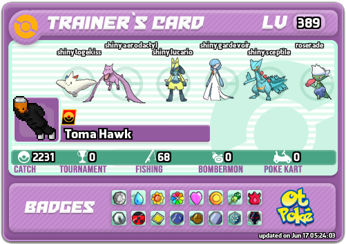 Toma Hawk Card otPokemon.com