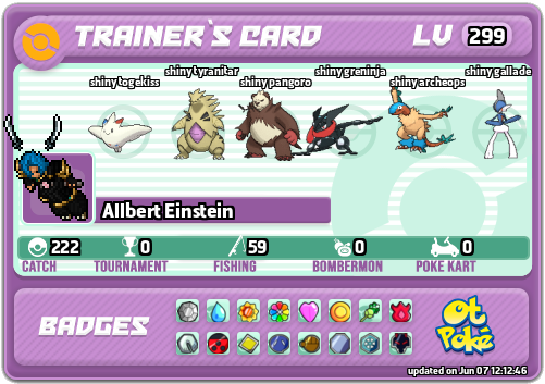 Allbert Einstein Card otPokemon.com