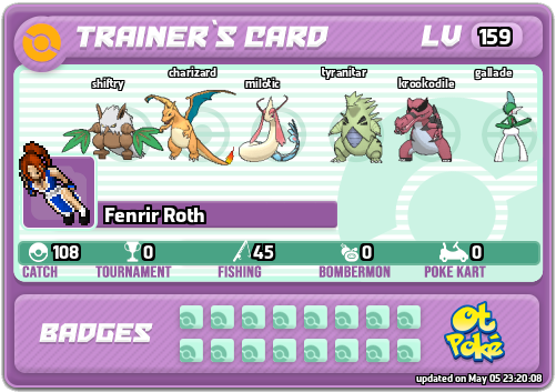 Fenrir Roth Card otPokemon.com