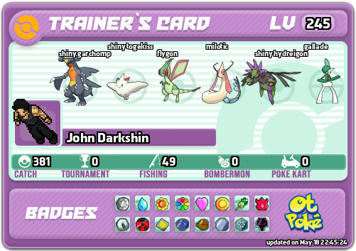 John Darkshin Card otPokemon.com