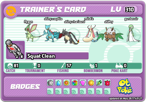 Squat Clean Card otPokemon.com