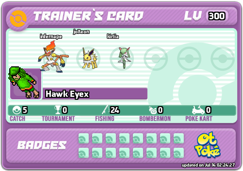 Hawk Eyex Card otPokemon.com