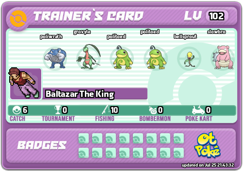 Baltazar The King Card otPokemon.com
