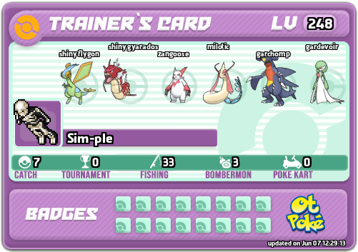 Sim-ple Card otPokemon.com
